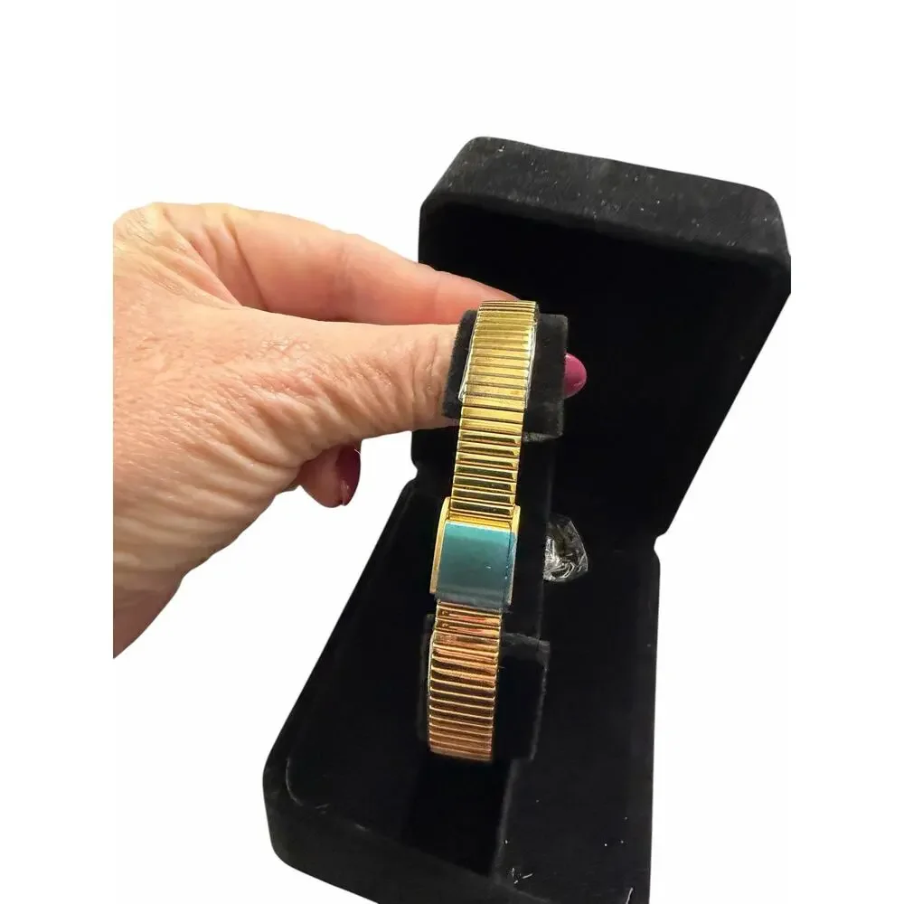 NWOT Heaven Mayhem Gold Tone Oval Watch